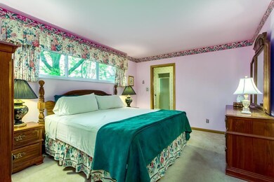 Master bedroom and adjoining bath