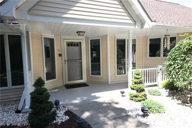 Covered front porch.
