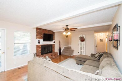 Nicely Updated Living with Fireplace.