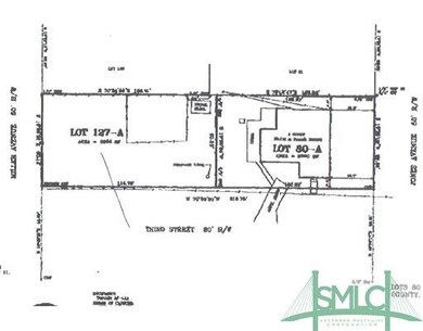 Plat Map. Recently subdivided lot between Jones & 