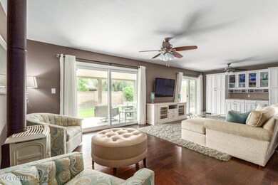 Open Great Room with Buffet Storage
