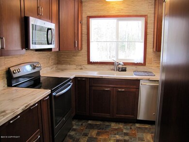 Stainless steel appliances.
