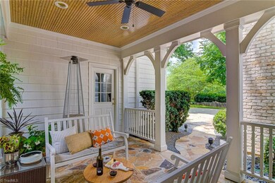 Breezeway adjoining garage and laundry/mudroom area off of kitchen.