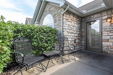 Front entrance has tons of privacy and space to ha