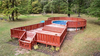 Large deck off of the pool.