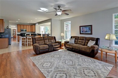 Family Room opens to kitchen-