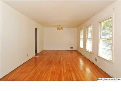 Living/dining area straight on view from front ent