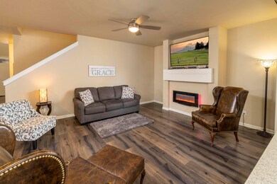 Family Fireplace Stairs
