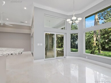 Sliding impact glass doors to patio off breakfast