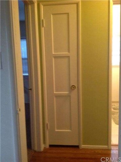 Cute original linen door closet!