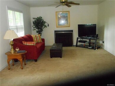 View from the kitchen into the spacious family roo
