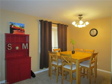 Dining room flow from the living room.