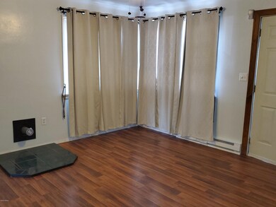 Living Room with platform for pellet sto