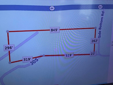 property fronts Side Bottom Rd