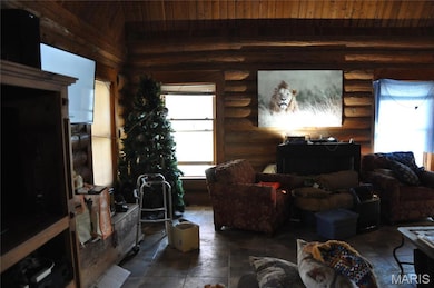Living room with healthy amount of natural light