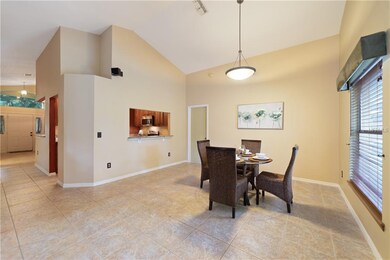 Kitchen Pass through, Vaulted Ceilings and Tile Th