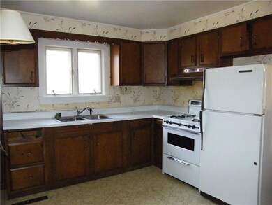 Kitchen with gas stove