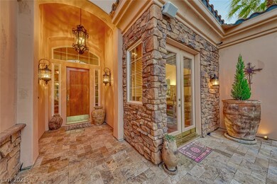 Front Door and Stone Detail