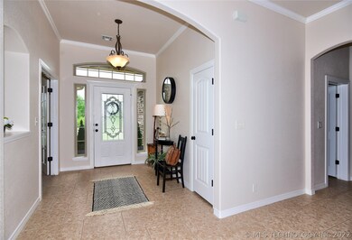 Impressive and spacious entry way.