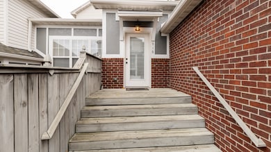 Hardy board, vinyl siding, and brick exterior! 
