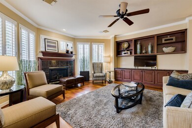 Inside this entertainers dream house you have warm wood floors, in ceiling speakers and plantation shutters throughout the house.