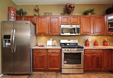 Kitchen - stove and fridge view