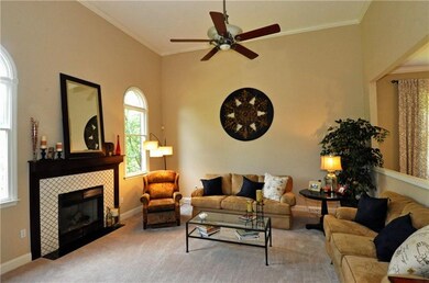 The gas fireplace eliminates the need to bring in 