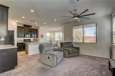 Open Living Area Flowing Into The Gourmet Kitchen