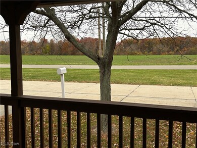 View of farm land from front porch
