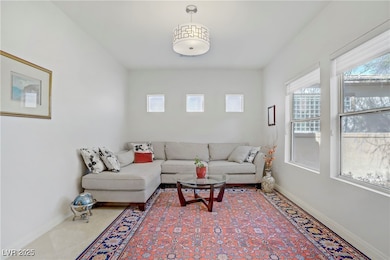 Living area with baseboards