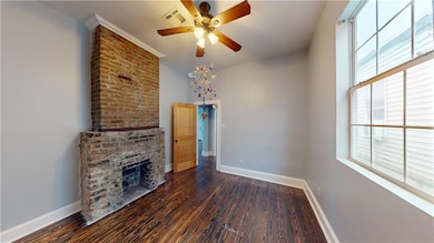 BEDROOM W ORIGINAL FIREPLACE