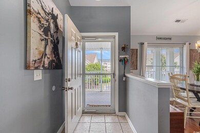 Doorway with baseboards