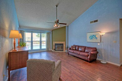 Vaulted ceilings and fireplace
