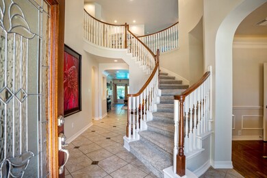 Beautiful glass lead and wood surrounding from doo