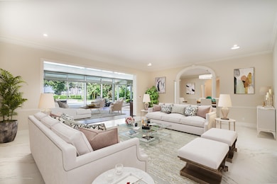 Formal living room looking out to loggia