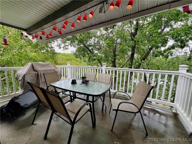 Concrete decking and vinyl railings means maintena