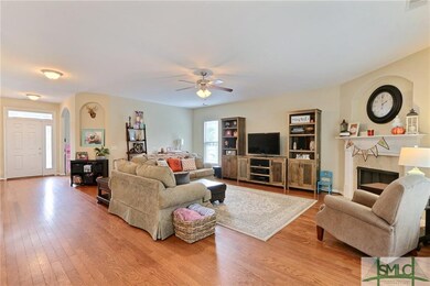 wood floors throughout the downstairs, large open 