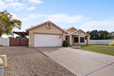 front of home with RV gate