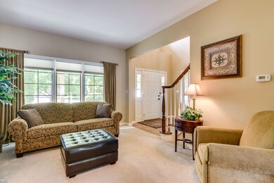 Living room opens up nicely to the dining room.