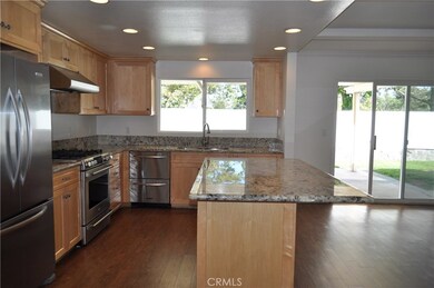 Remodeled kitchen with stainless steel appliances