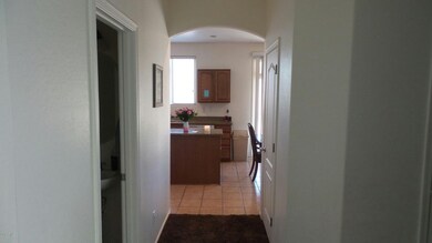 Hallway into kitchen