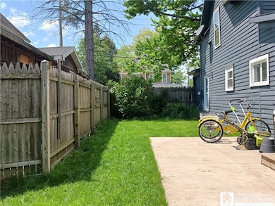 Back yard with patio