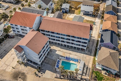 Drone / aerial view with a residential view