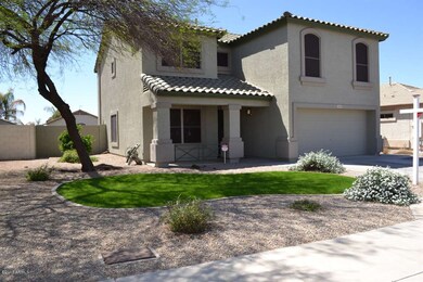 Side view of property