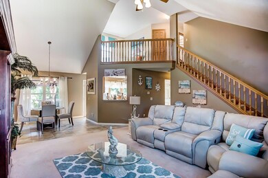 Loft overlooking living space