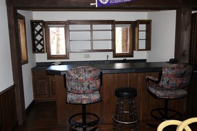 The large wet bar is a great space for entertainin