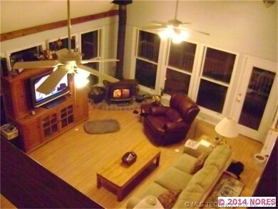 View of living area from upstairs.