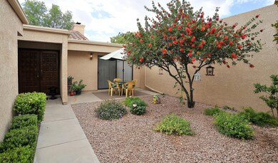 Courtyard and front patio