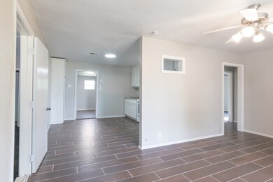 New floor in the kitchen and living area.
