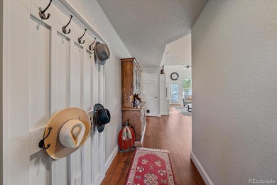 Entryway with custom coat wall